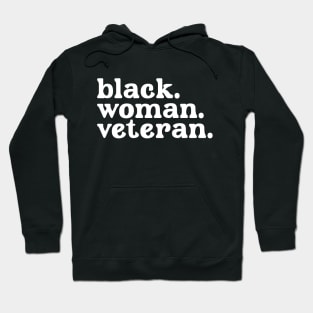 Black Woman Veteran Hoodie